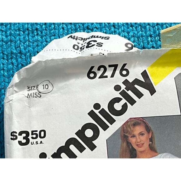 Simplicity 6276 Sewing pattern jumpsuit romper cap sleeve 1980s size 10 - Picture 2 of 5